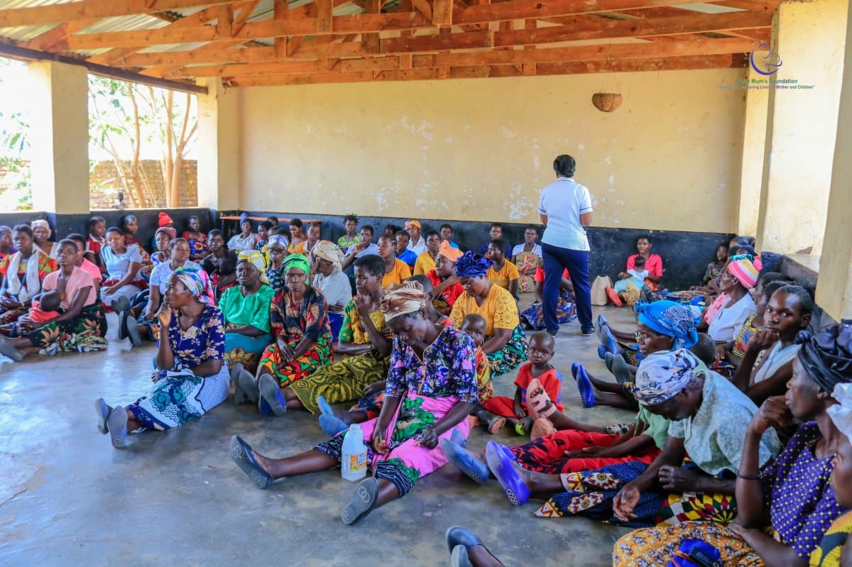 Smile Mums Foundation community outreach in rural Malawi